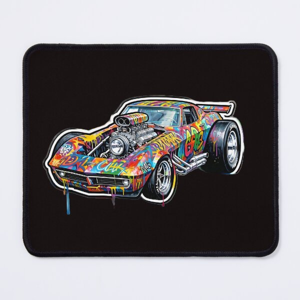 Item preview, Supercharged Graffiti Corvette Dragster designed and sold by rgagliardi2017.