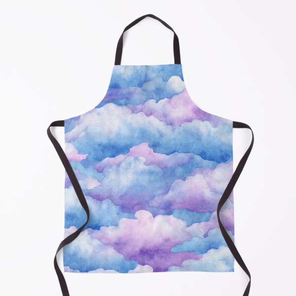 Item preview, Soft Watercolor Blue Purple Pink Cloud Pattern designed and sold by NicolasGlowArt.