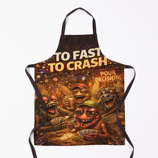 Item preview, To Fast To Crash — Pour Decisions Bar Flies Art designed and sold by A Sinister Sly.