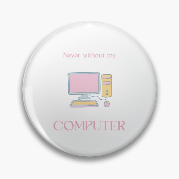 Aperçu de l'œuvre Never Without My Computer Retro Pastel Print Wall Art Poster créée et vendue par MoodsOfMine.