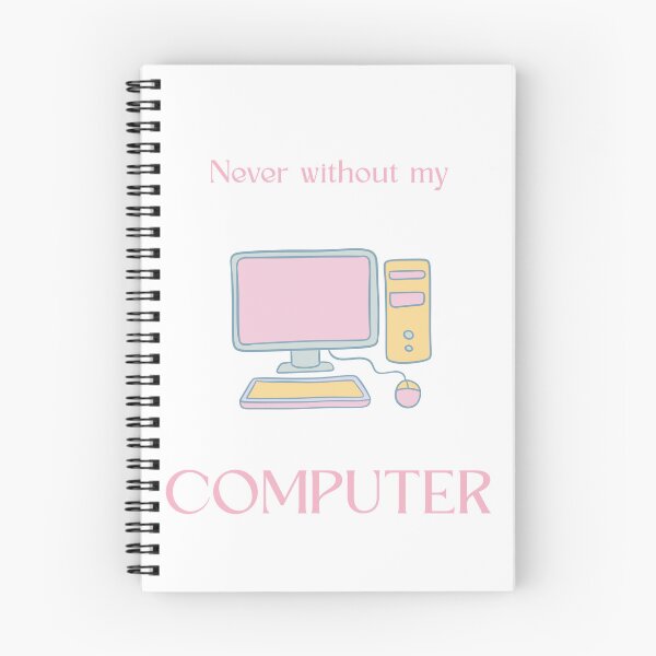 Aperçu de l'œuvre Never Without My Computer Retro Pastel Print Wall Art Poster créée et vendue par MoodsOfMine.