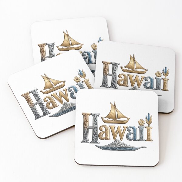 Item preview, Hawaii Tropical Typography Art designed and sold by VladisWorld.