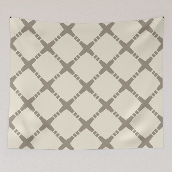 Item preview, Brown & eggshell lattice designed and sold by Mint + Midnight.