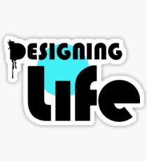 Designing Life logo Sticker