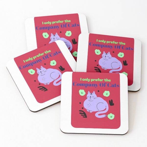 Item preview, I Only Prefer The Company Of Cats designed and sold by HoppingCreation.