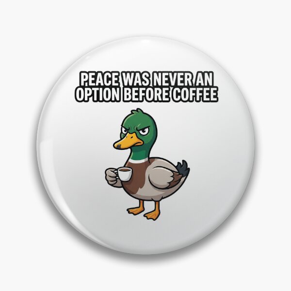 Item preview, Angry Duck Funny Sarcastic Coffee Quote Meme Animal Design designed and sold by timizar.