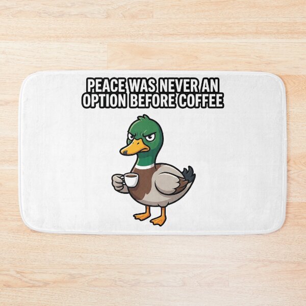 Item preview, Angry Duck Funny Sarcastic Coffee Quote Meme Animal Design designed and sold by timizar.