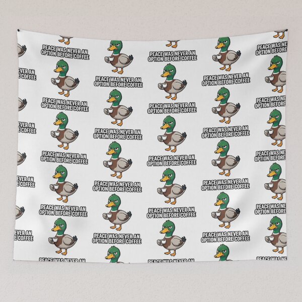 Item preview, Angry Duck Funny Sarcastic Coffee Quote Meme Animal Design designed and sold by timizar.