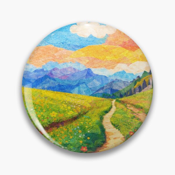 Item preview, Endless Trail aiming for a Blue Mountain Panorama, Mixed Media Digital Collage designed and sold by SWSandraWechner.