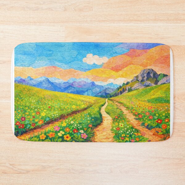 Item preview, Endless Trail aiming for a Blue Mountain Panorama, Mixed Media Digital Collage designed and sold by SWSandraWechner.