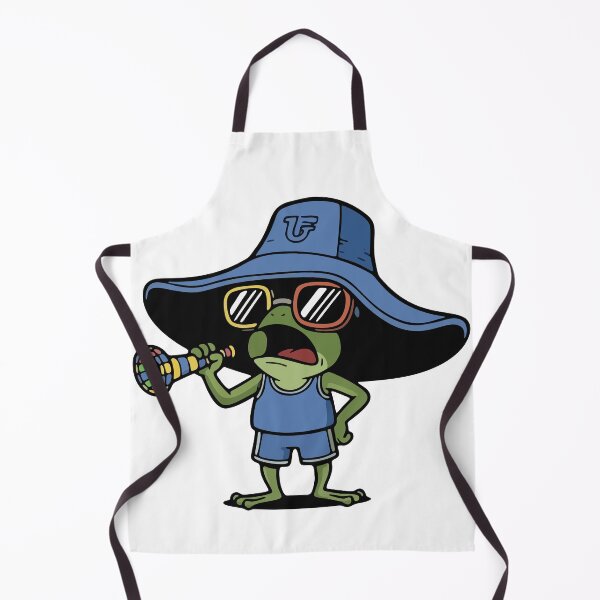 Item preview, Vuvuzela Frog Fan in Sun Hat and Sunglasses designed and sold by Floomart.