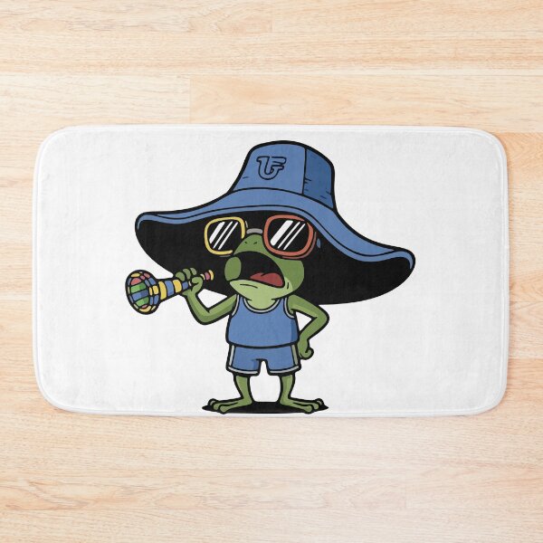 Item preview, Vuvuzela Frog Fan in Sun Hat and Sunglasses designed and sold by Floomart.