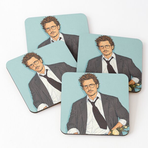 Item preview, Pedro Pascal photoshoot with flowers (fan art) designed and sold by PopCultureAndStuff.