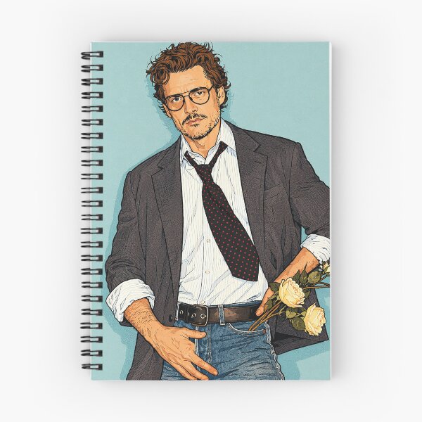 Item preview, Pedro Pascal photoshoot with flowers (fan art) designed and sold by PopCultureAndStuff.