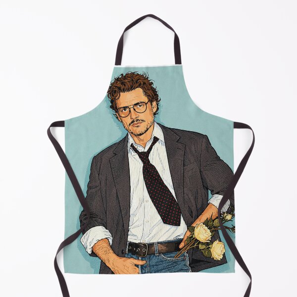 Item preview, Pedro Pascal photoshoot with flowers (fan art) designed and sold by PopCultureAndStuff.