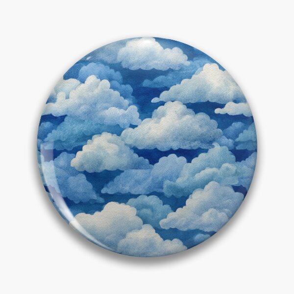 Item preview, Dreamy Watercolor Clouds Sky Pattern designed and sold by NicolasGlowArt.
