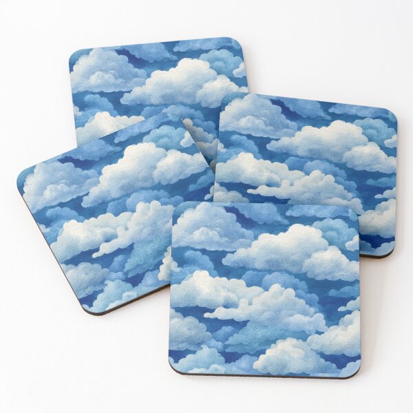 Item preview, Dreamy Watercolor Clouds Sky Pattern designed and sold by NicolasGlowArt.