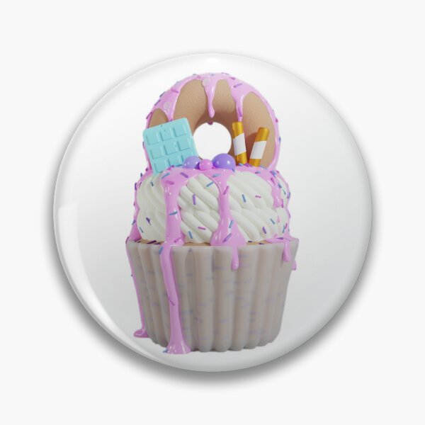 Item preview, Pink donut cupcake designed and sold by branart.store.