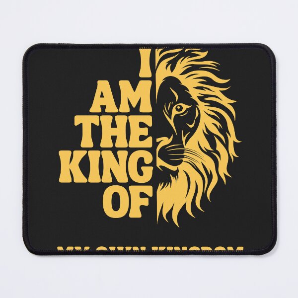 Item preview, I Am The King Of My Own Kingdom - Lion Empowerment Quote Art designed and sold by thebestoffer.