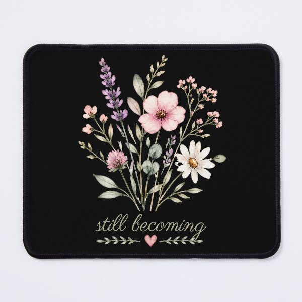 Item preview, Still Becoming – Watercolor Wildflower Inspirational Design designed and sold by Silaris Designs.