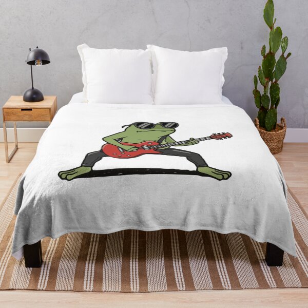 Item preview, Rock Star Frog Playing Electric Guitar Illustration designed and sold by Floomart.