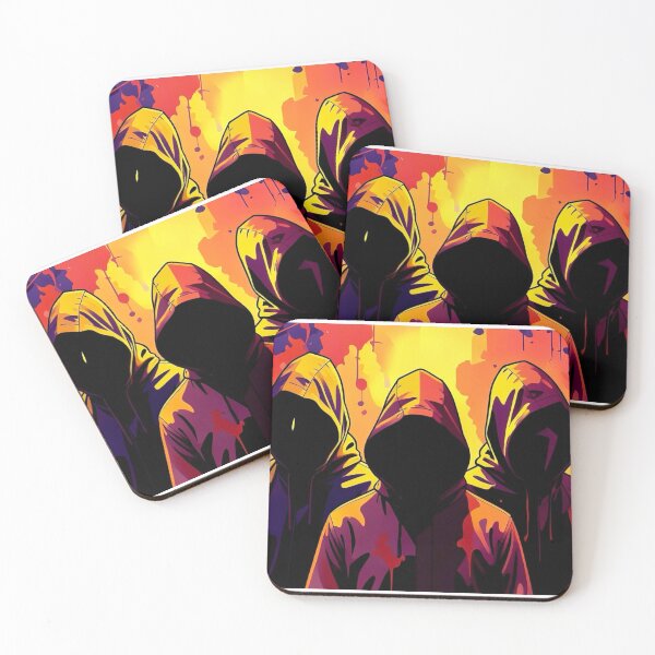 Item preview, Urban Shadows - Trio in Hoodies Street Art Graffiti designed and sold by Daniela`s shop.