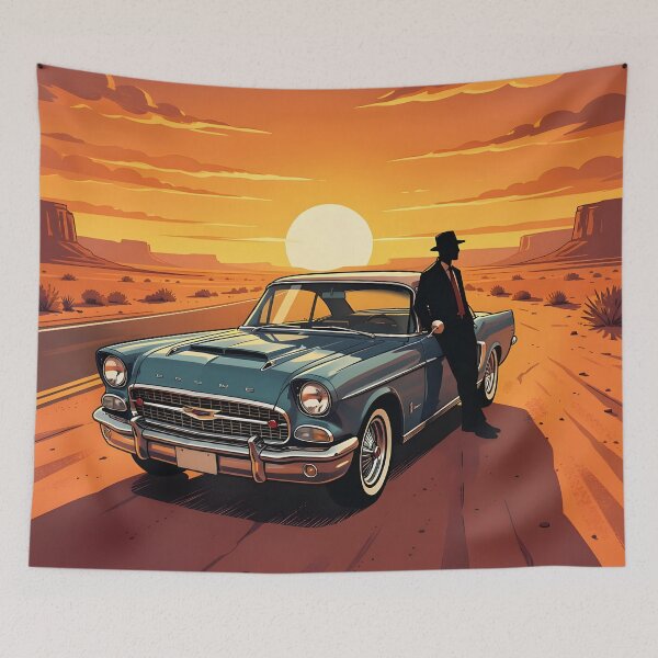 Item preview, Vintage Desert Sunset Road Trip designed and sold by rgagliardi2017.