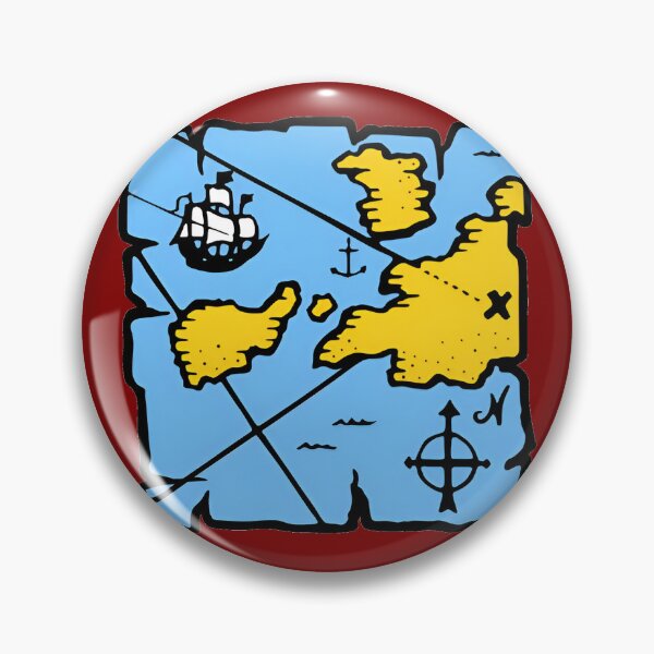 Item preview, treasure map designed and sold by Broken Antler Designs .