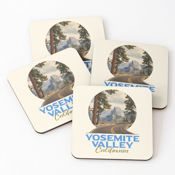 Item preview, Yosemite Valley California Half Dome Vintage Nature Art designed and sold by LinaValearte.