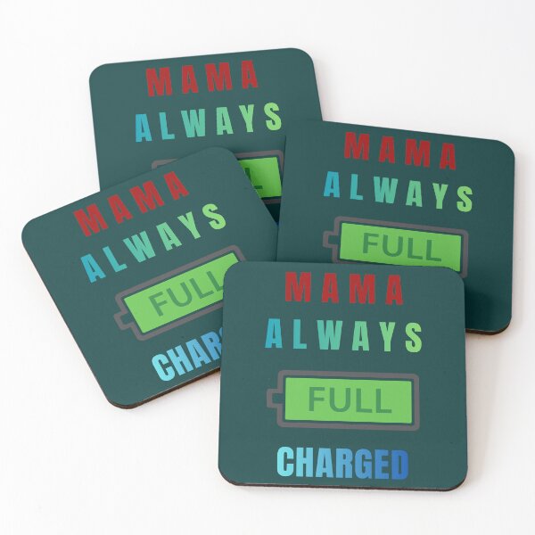 Item preview, MAMA ALWAYS FULL CHARGED - Tech & IT Mother's Day Gifts designed and sold by JurateArt-DK.