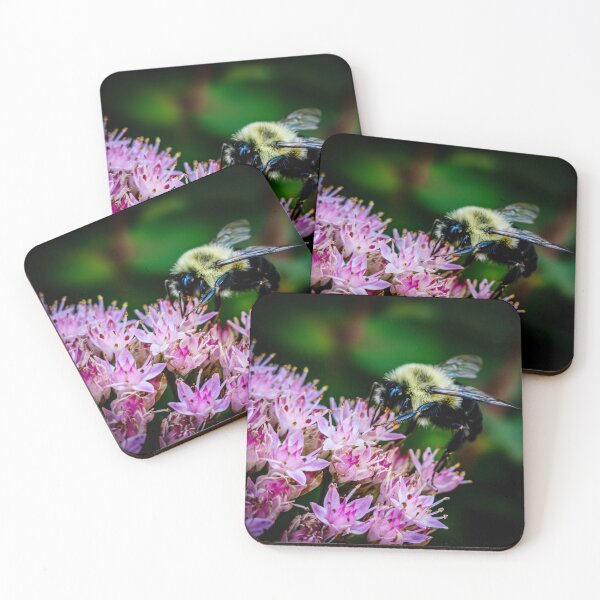 Item preview, Bee Gathering Light on Pink Petals designed and sold by Susarellis.