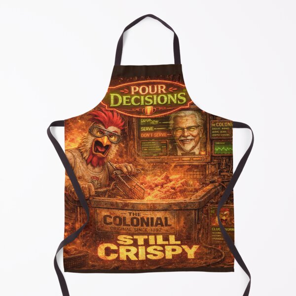 Item preview, Still Crispy — Pour Decisions Cluck Norris Art designed and sold by A Sinister Sly.
