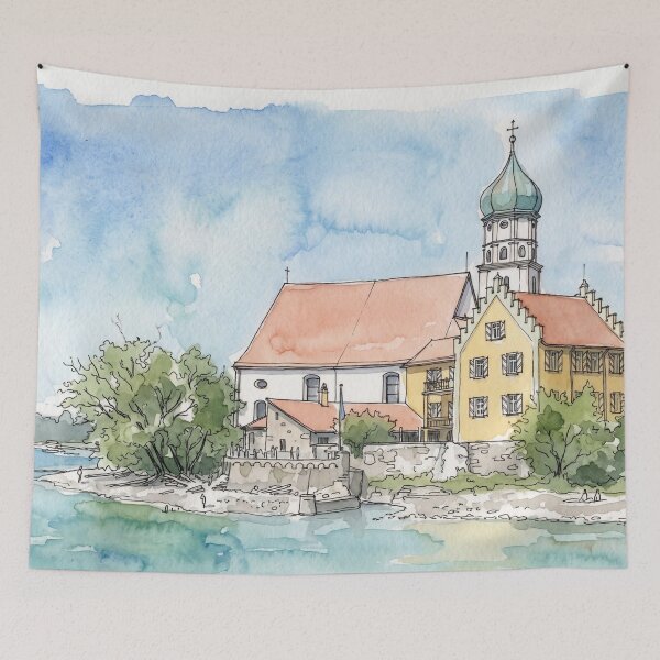 Item preview, Parish Church of St. George, Wasserburg, Lake Constance designed and sold by sid1802.