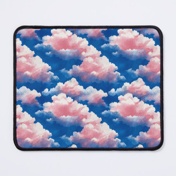 Item preview, Dreamy Pink Watercolor Clouds Blue Sky Aesthetic designed and sold by NicolasGlowArt.