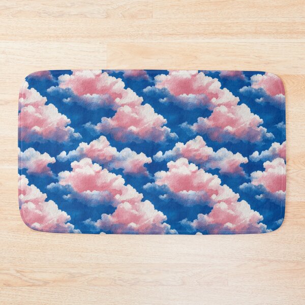 Item preview, Dreamy Pink Watercolor Clouds Blue Sky Aesthetic designed and sold by NicolasGlowArt.