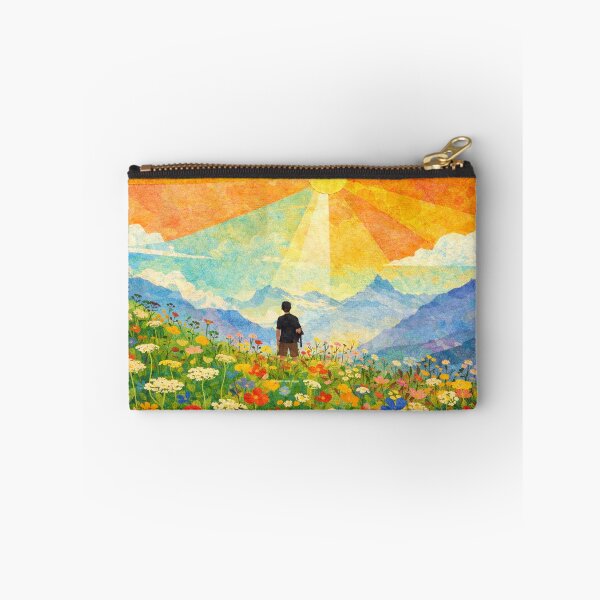 Item preview, Humbled by the Glow, Majestic Mountain Panorama , Mixed Media Digital Collage designed and sold by SWSandraWechner.