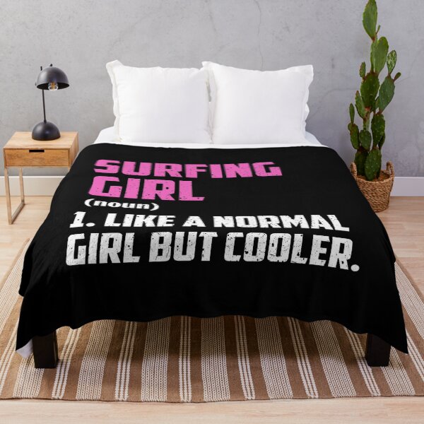 Item preview, Surfing Girl Like A Normal Girl But Cooler designed and sold by GabbyKash.