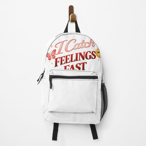 Item preview, I Catch Feelings Fast Bold Relationship Quote designed and sold by JagrDesigns.