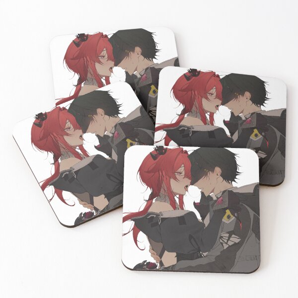 Item preview, Laevatain and Endministrator Kissing Arknights designed and sold by KomiArts.
