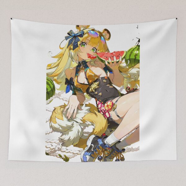 Item preview, Ju Fufu Eating Watermelon Zenless Zone Zero designed and sold by KomiArts.