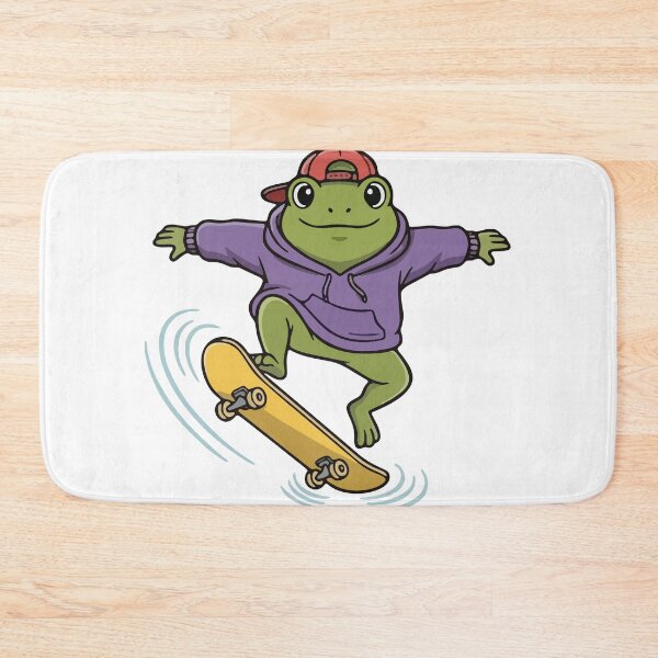 Item preview, Skater Frog in Hoodie and Snapback Illustration designed and sold by Floomart.