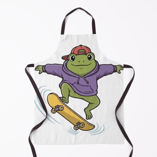 Item preview, Skater Frog in Hoodie and Snapback Illustration designed and sold by Floomart.