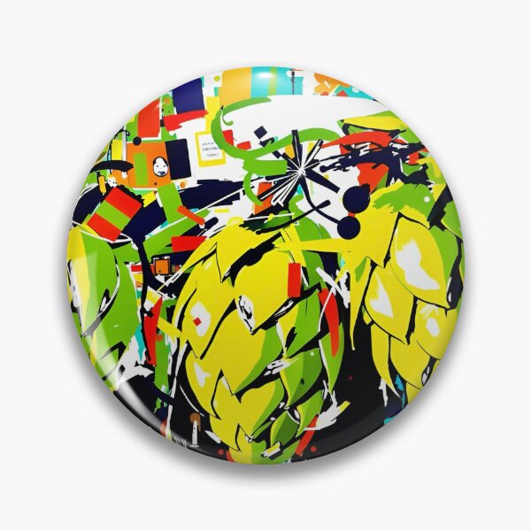 Item preview, Abstract Hop Explosion - Vibrant Craft Beer Pop Art designed and sold by Daniela`s shop.
