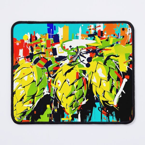 Item preview, Abstract Hop Explosion - Vibrant Craft Beer Pop Art designed and sold by Daniela`s shop.