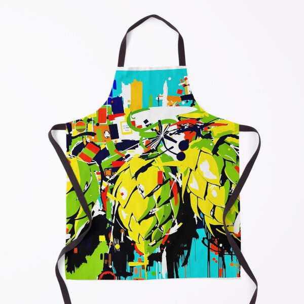 Item preview, Abstract Hop Explosion - Vibrant Craft Beer Pop Art designed and sold by Daniela`s shop.