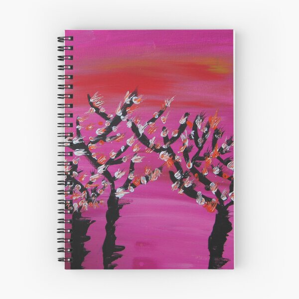 Item preview, Pink Setting Sun - Hand Painted Abstract Acrylic Canvas designed and sold by AJPrettyObscene.