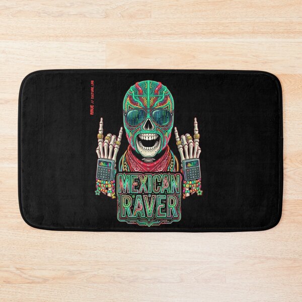 Item preview, Cyberpunk Luchador Skull - Neon Mask Edition designed and sold by RaveCultureLab.