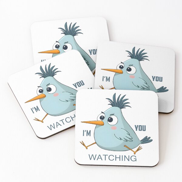 Item preview, Suspicious Blue Bird I'm Watching You Humor designed and sold by Found Dream.