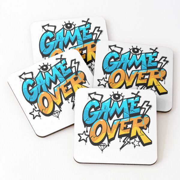 Item preview, Game Over - Retro Street Art Graffiti Typography designed and sold by thebestoffer.