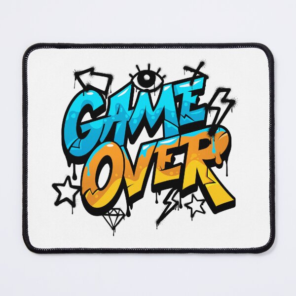 Item preview, Game Over - Retro Street Art Graffiti Typography designed and sold by thebestoffer.